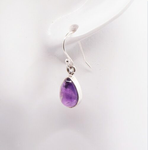 Boucle d'oreille Amethyste Argent 925