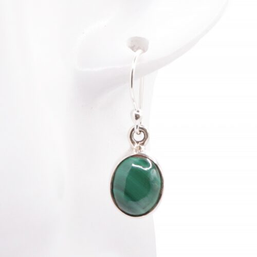Boucle d'oreille Malachite Argent 925