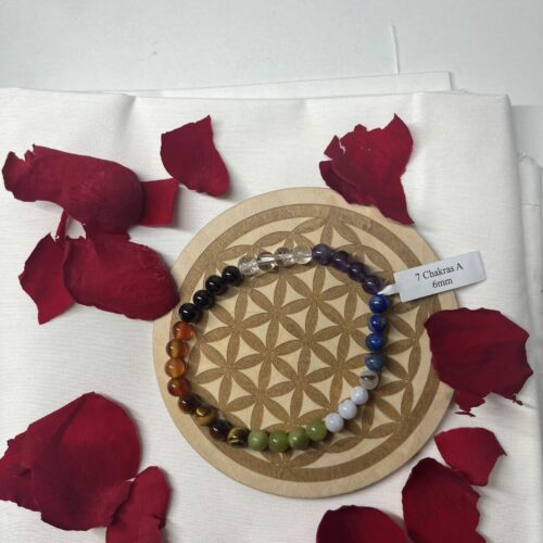 Bracelet 7 Chakras Boules 6 mm