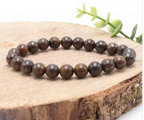 Bracelet Bronzite Boules 8 mm