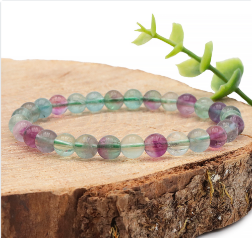 Bracelet Fluorine Boules 8 mm