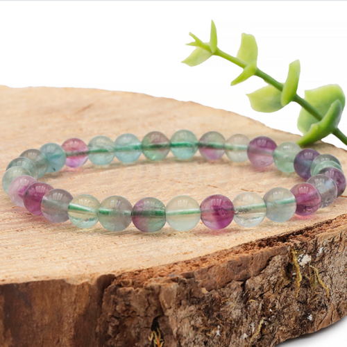 Bracelet Fluorine Boules 8 mm