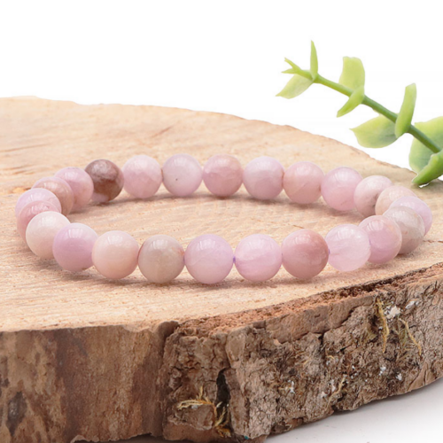 Bracelet Kunzite Boules 8 mm