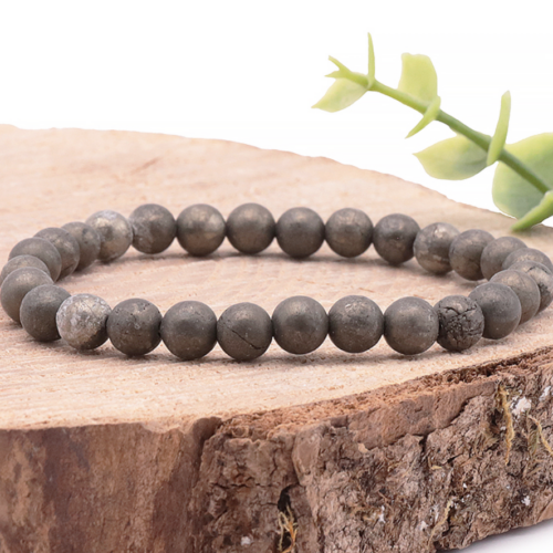 Bracelet Pyrite Boules 6 mm