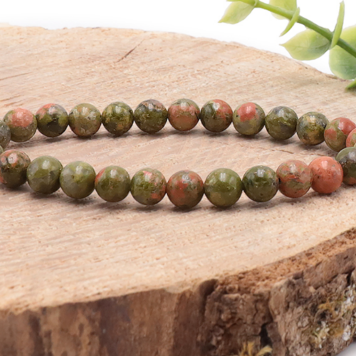 Bracelet Unakite Boules 8 mm