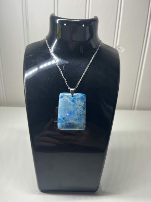 Pendentif Apatite Bleue
