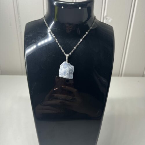 Pendentif Calcite Bleue