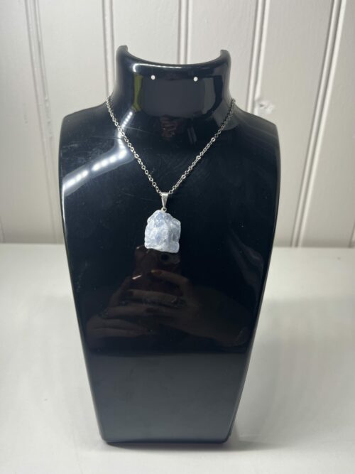 Pendentif Calcite Bleue
