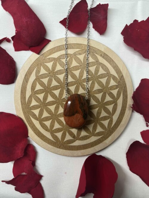 Pendentif Jaspe Rouge