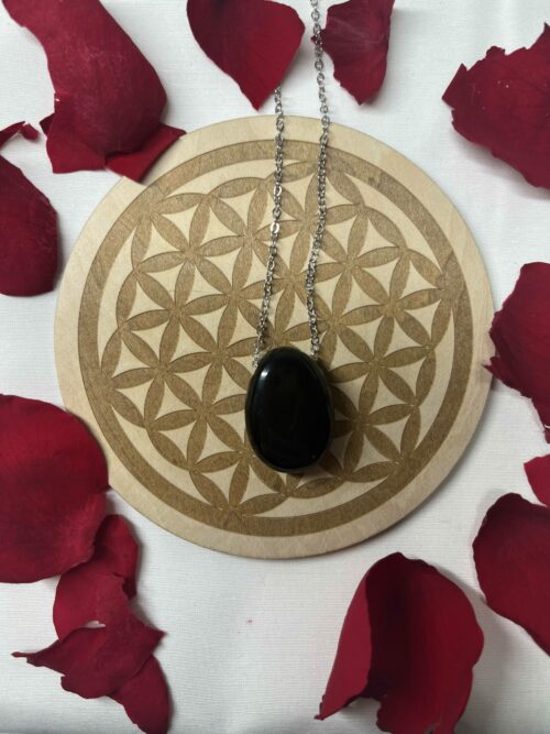 Pendentif Obsidienne Noire