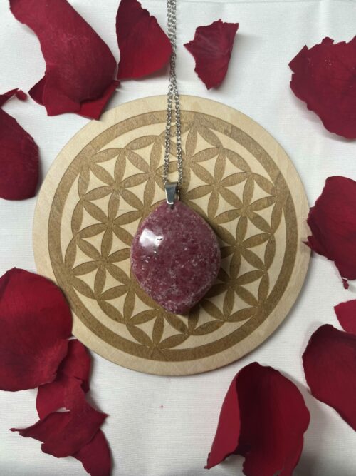 Pendentif Rhodonite
