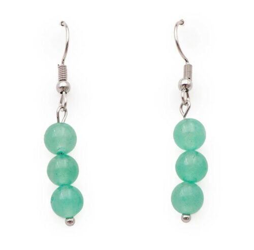 Boucle d'oreille Aventurine Verte – Image 3